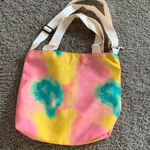 Tie Dye Canvas Tote. NWT